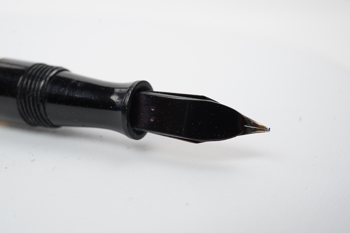A Waterman hand engraved vine No.0552.5 LEC lever filled fountain pen